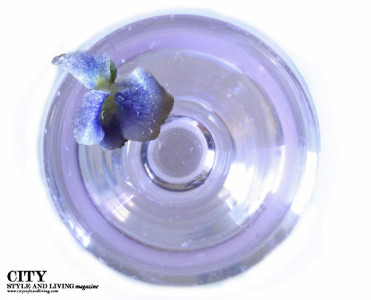 City Style and Living Magazine aviation and violet cocktail