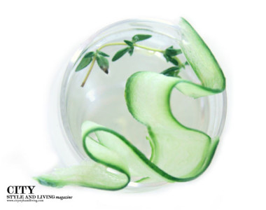 City Style and Living Fresh Cucumber thyme Gimlet