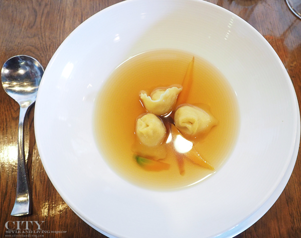 Rabbit brodo at Dante pizzeria