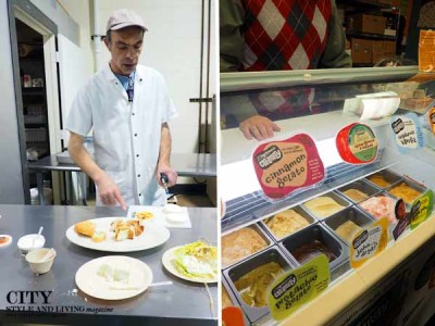 Zingermans Creamery John Loomis and a GelatoDisplay