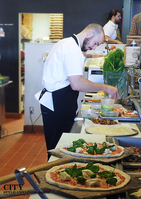 In the kitchen at Dante.