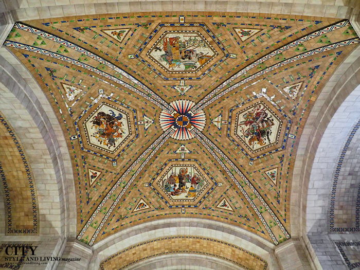 Mosaic on ceiling of the Nebraska State Capitol