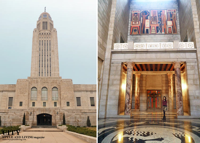 Bronze busts of the Nebraska Hall of Fame members are located on the 2nd floor of the Capitol. Another look at the rotunda