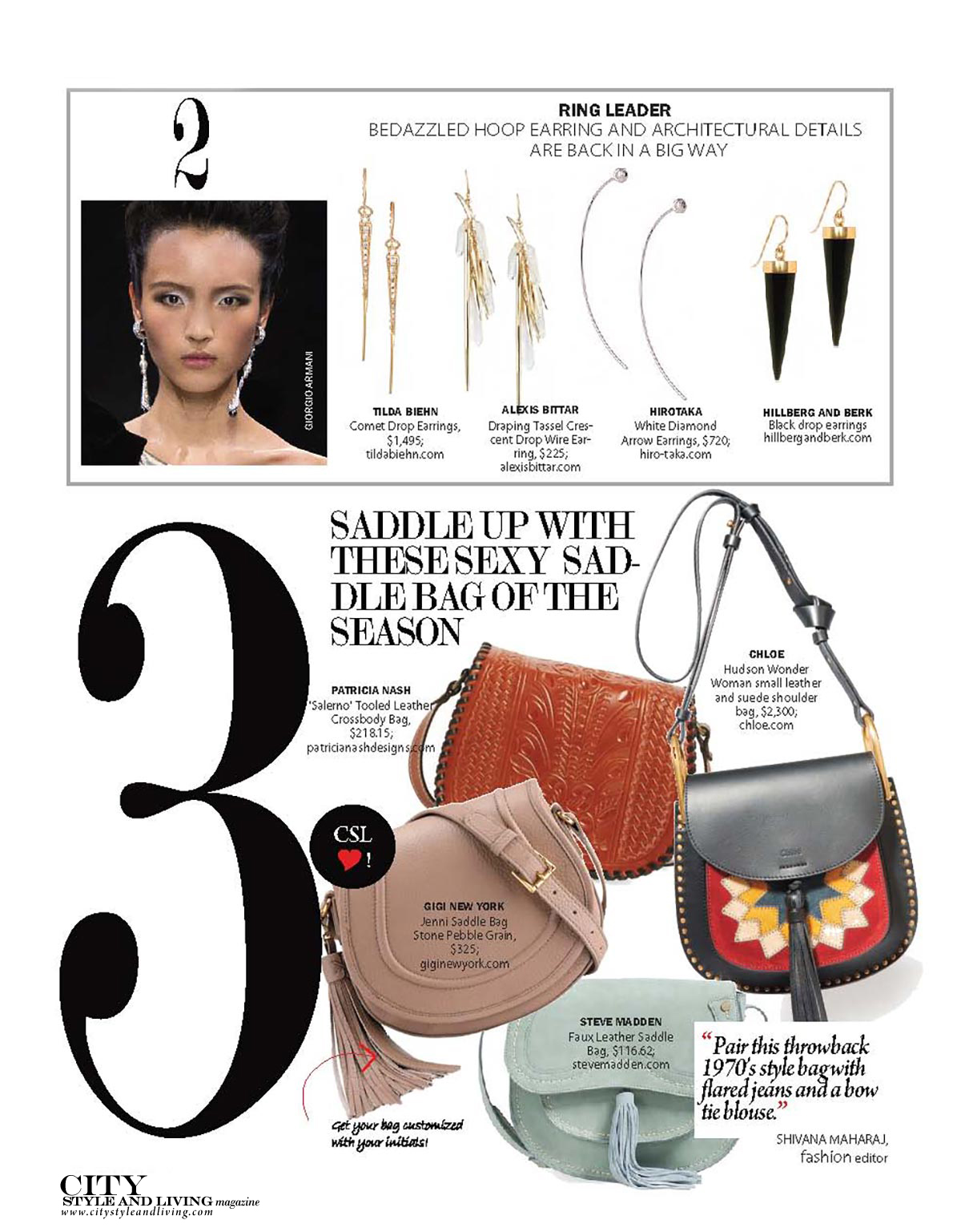 City Style and Living Magazine fall fashion trends 2016 1