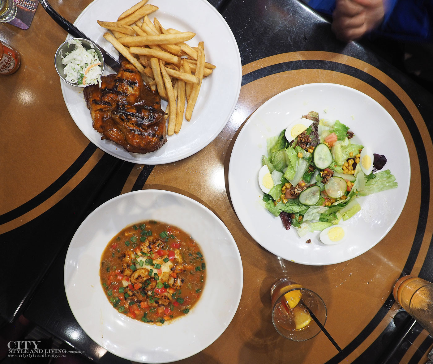 City Style and Living Magazine Hard Rock Cafe New Orleans barbeque chicken and shrimp and grits
