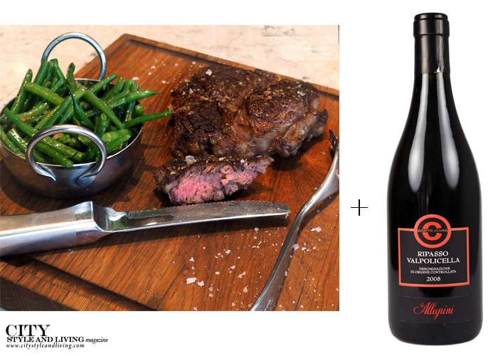 City Style and Living Magazine Ripasso food and wine pairing