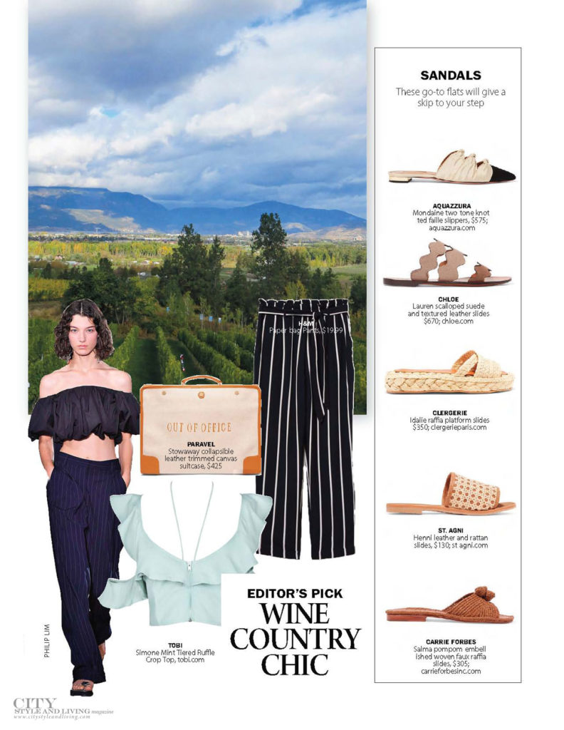 City Style and Living Magazine Fashion Easy Summer Fashion Wine Country