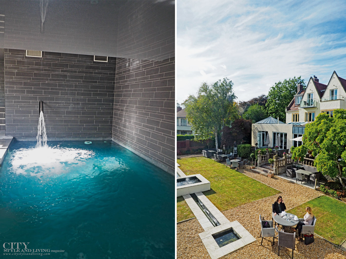 City Style and Living Magazine Winter 2018 Travel Wales Luxury Hotel Holm House Penarth spa and exterior gardens