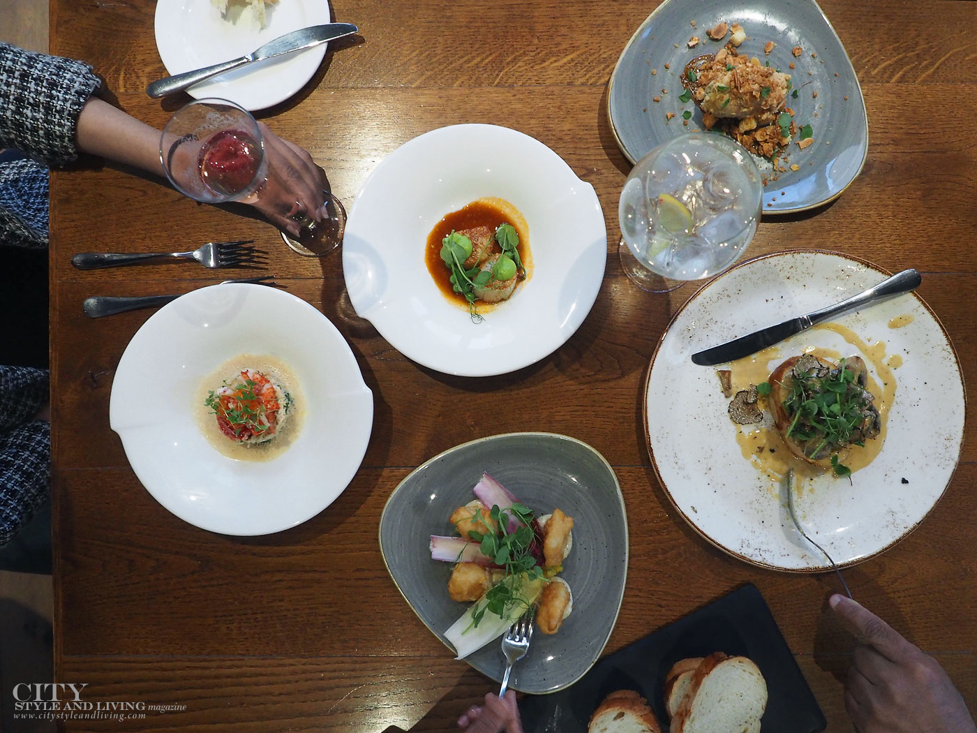 City Style and Living Magazine Winter 2018 Travel Wales Luxury Hotel Holm House Penarth restaurant dishes