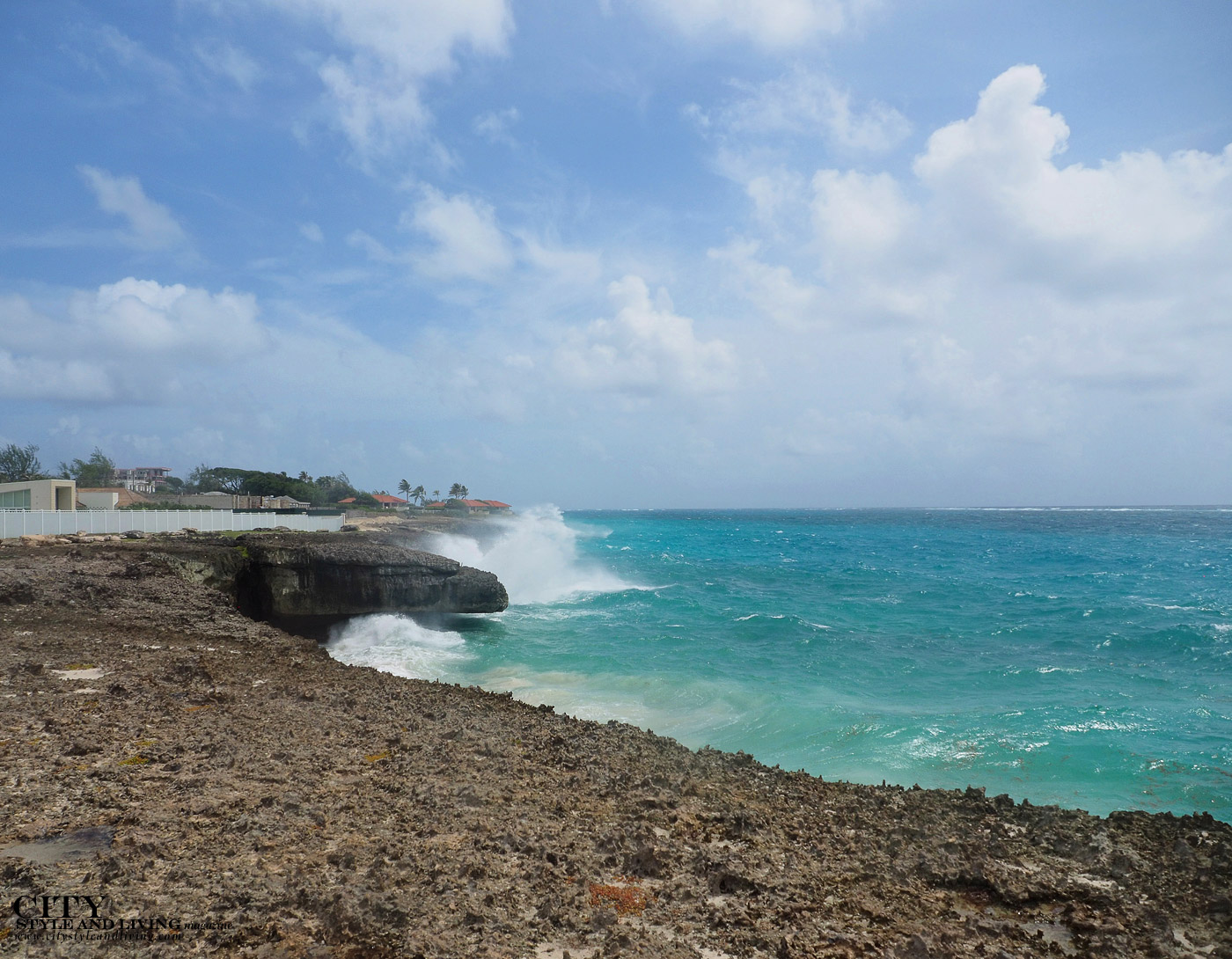 City Style and Living Magazine Winter 2019 Barbados Kailash Maharaj Barbados Crashing Wave