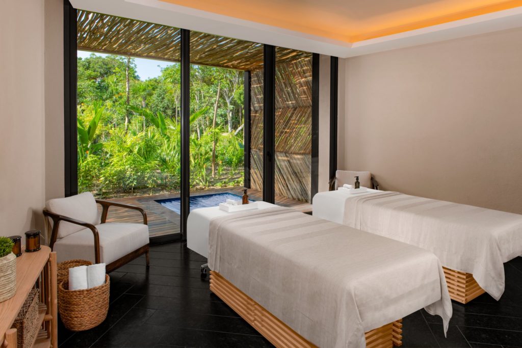 A treatment room at Conrad Tulum MExico