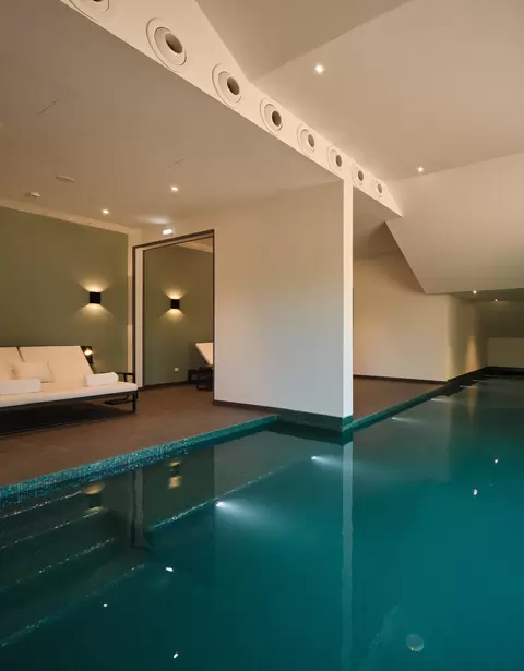 Inside the spa at Octant Lousä in Coimbra Portugal